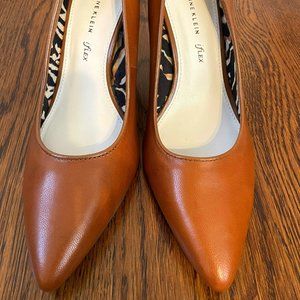 Anne Klein Brown Pumps with Zipper Heel Size 10 | Barely Worn